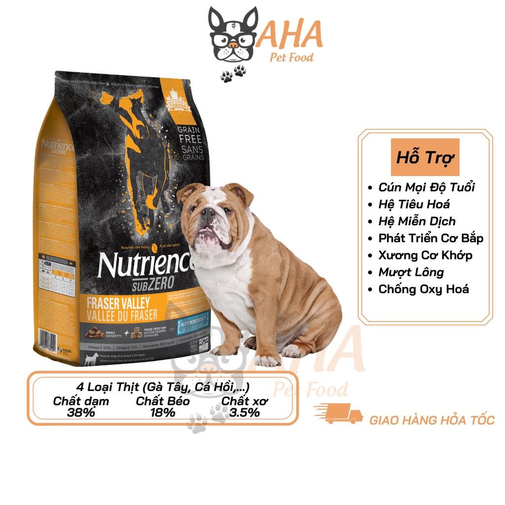 Thức Ăn Hạt Cho Chó Bulldog Nutrience Subzero Bao 500g Xương Cơ Khớp, Mượt Lông - 6 Loại Thịt Cá, Rau Củ, Trái Cây