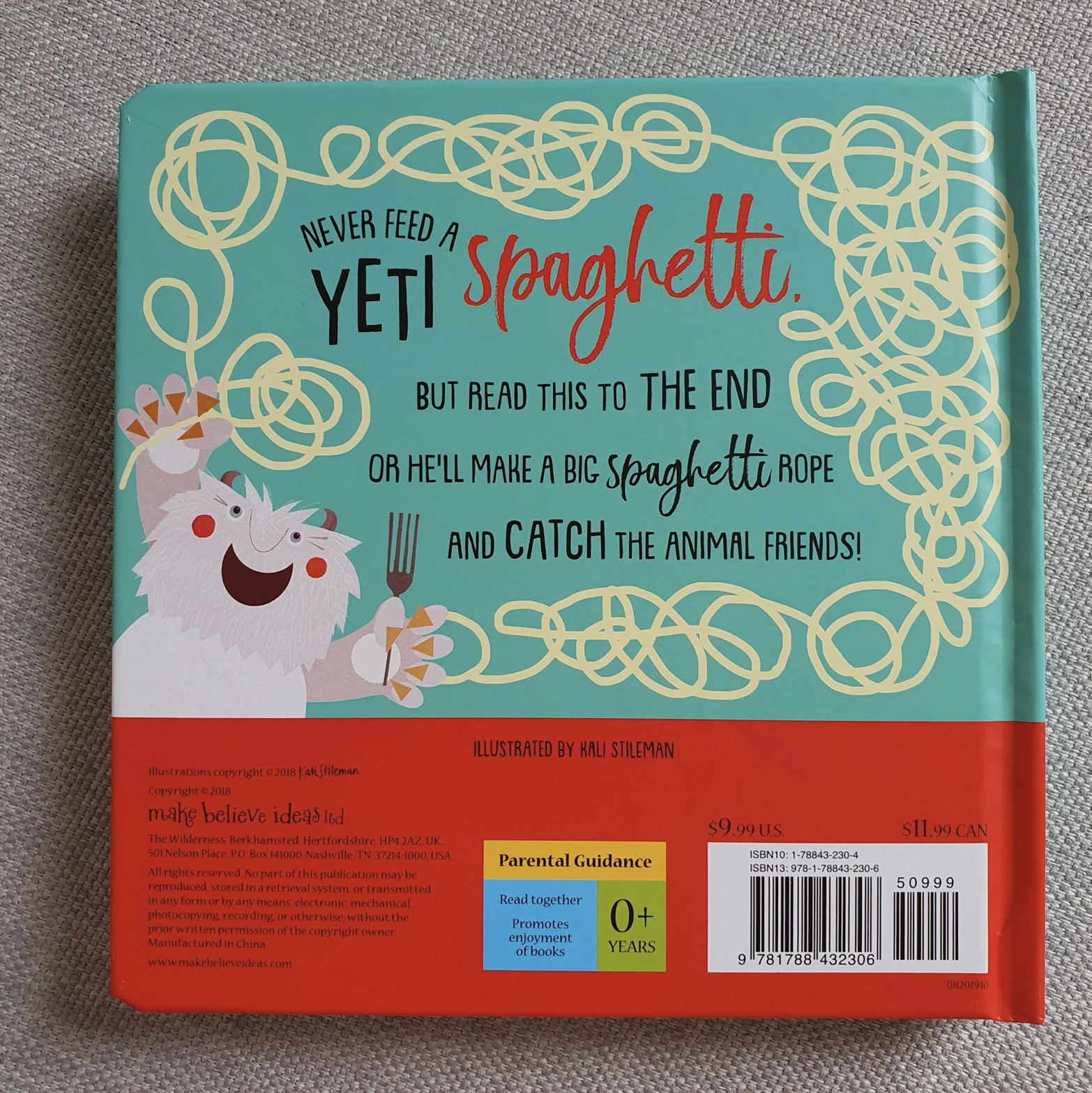 Never Feed a Yeti Spaghetti - Sách cho bé Đừng Bao Giờ Cho Quái Vật Mì Ý Ăn