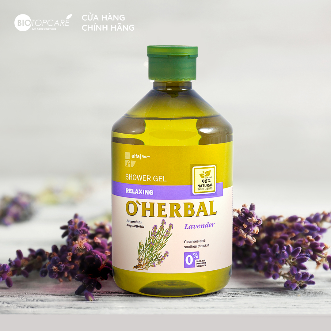 Sữa tắm O'herbal chiết xuất Lavender thư giãn 500ml