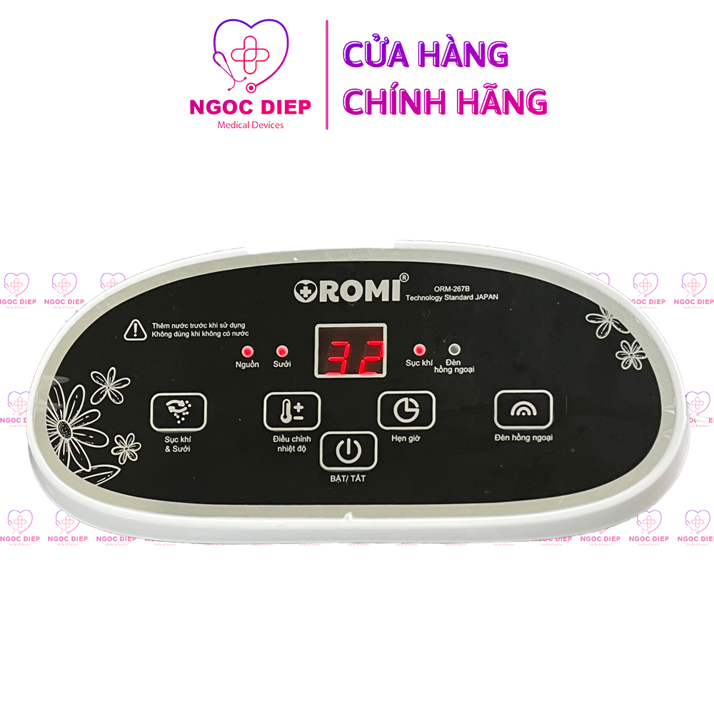 Bồn massage ngâm chân OROMI ORM-267B - Máy mát xa chân thư giãn tự động làm nóng nước