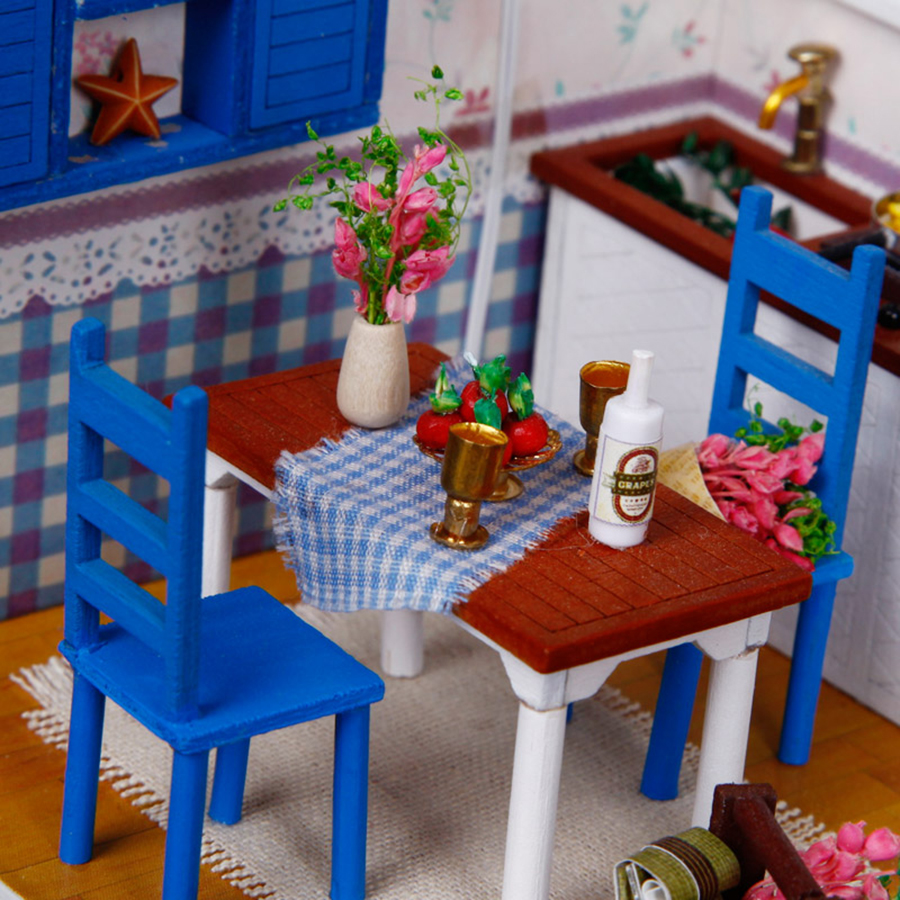 Mô hình nhà gỗ búp bê DIY - Warm Coffe Time M005