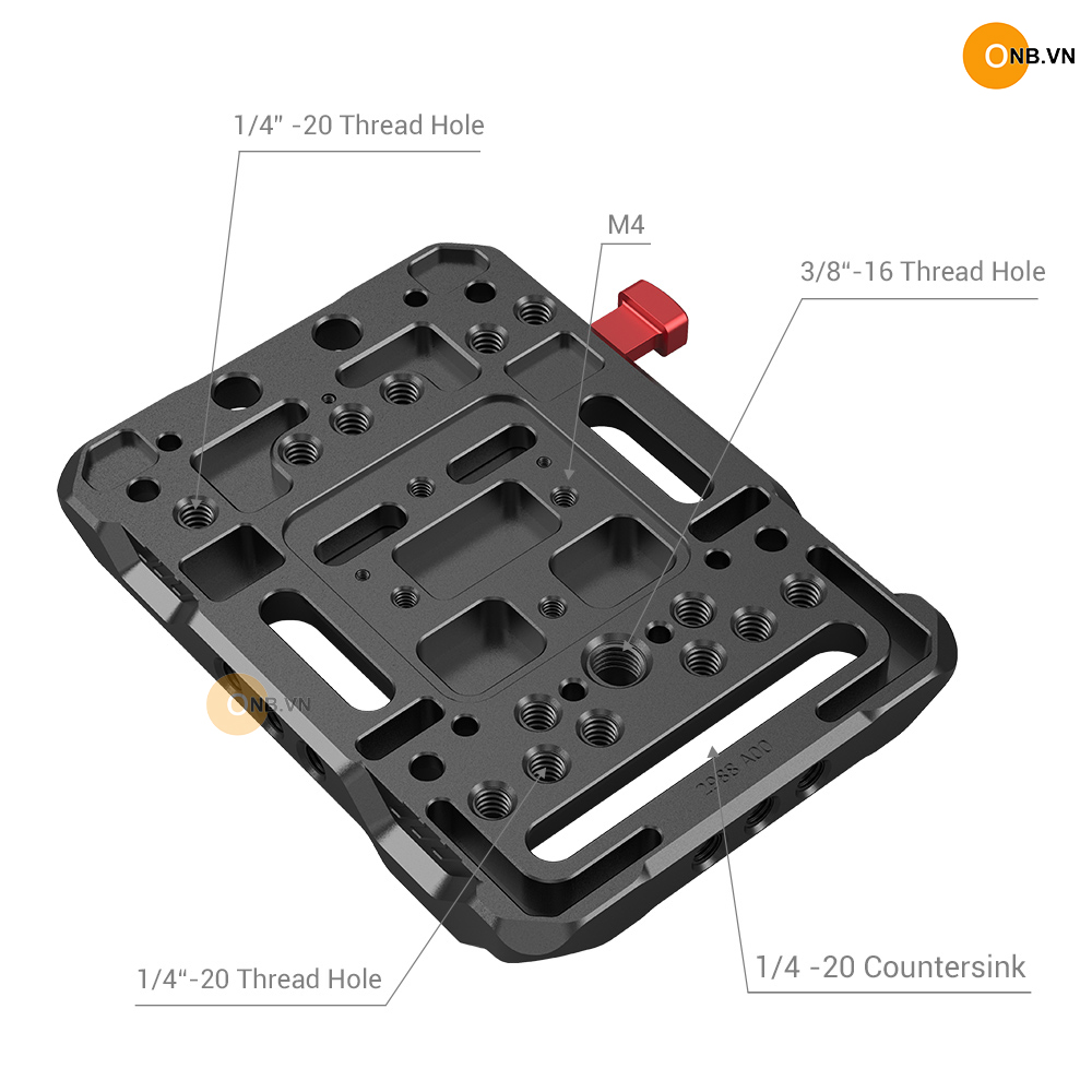 SmallRig V Mount Battery Plate with Dual 15mm Rod Clamp 3016