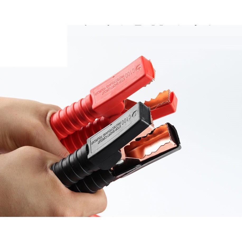 Dây Câu Kích Sạc Bình Ắc Quy Cứu Hộ Ô Tô Xe Hơi Tải 1800AMP Dài 3 Mét Lõi Đồng To