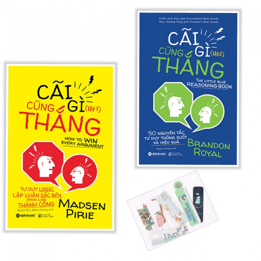 Combo Cãi Gì Cũng Thắng (Tập 1 + 2) - Tặng kèm bookmark PĐ