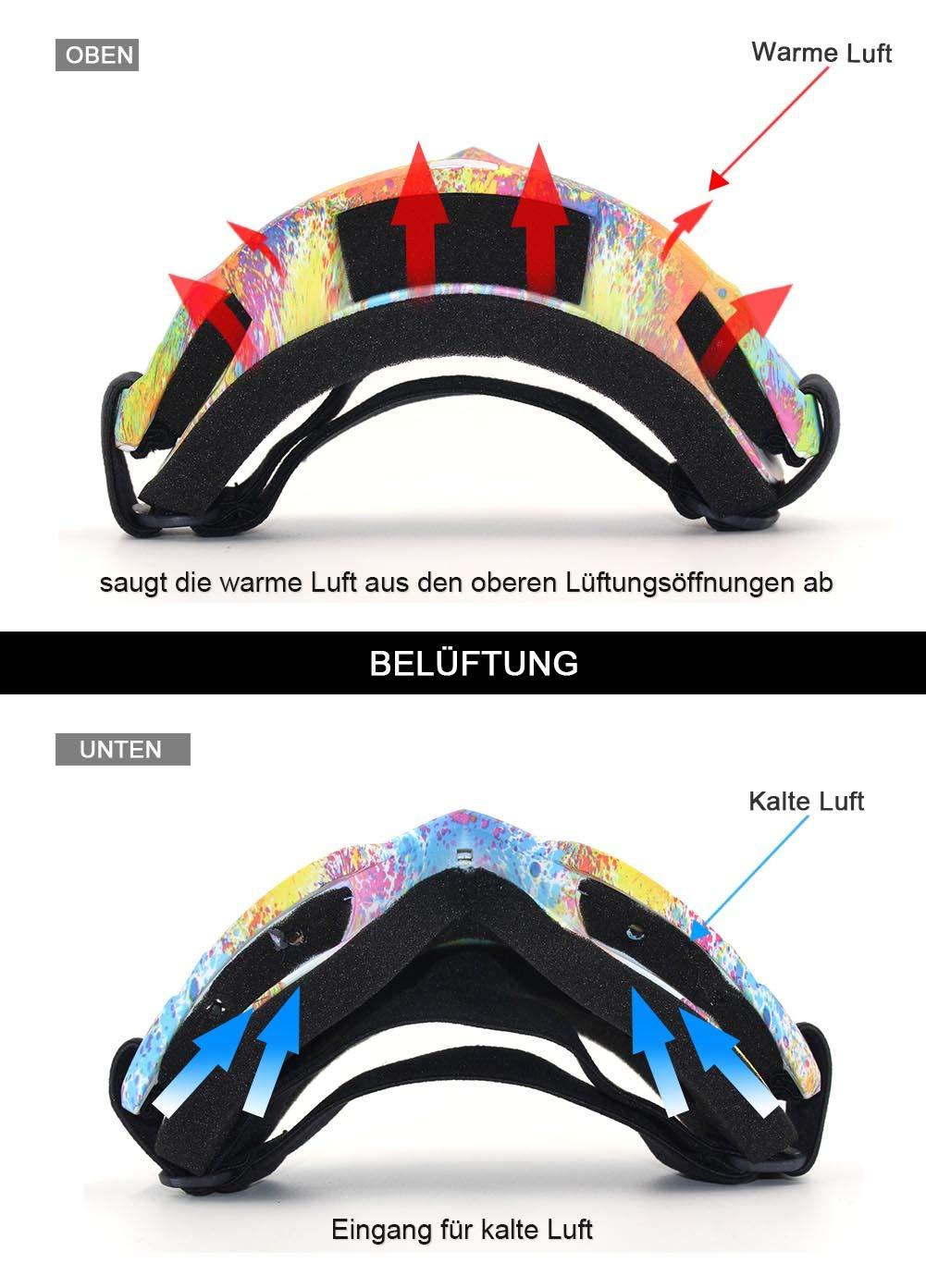 Kính xe máy Mặt nạ có thể tháo rời, ATV Dirt Bike Motocross MX Cưỡi Kính sơn Bụi -Kính UV400 được bảo vệ bằng bọt mềm, dây đai có thể điều chỉnh cho nam và nữ