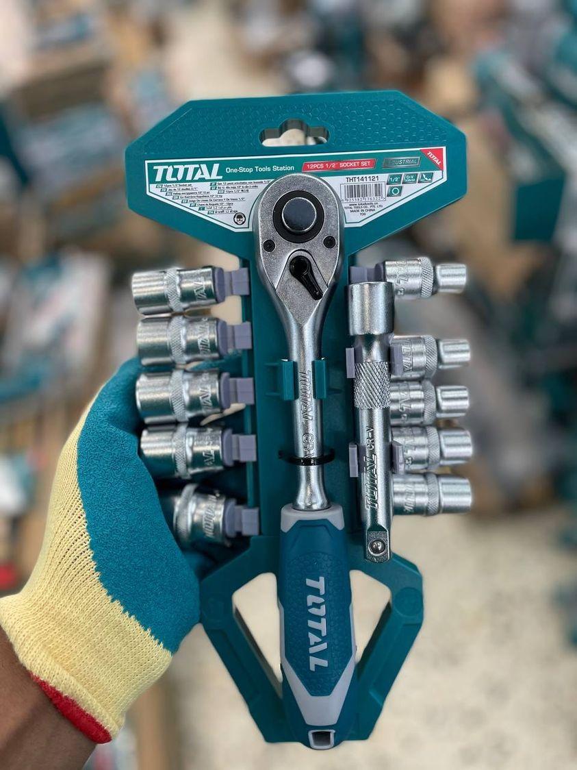 BỘ 12 SHOCKET 1/4 INCH TOTAL THT14114126 - HÀNG CHÍNH HÃNG