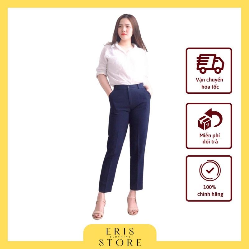 Quần Baggy vải nữ cạp cao vnxk bao chất (ảnh thật), quần tây nữ công sở