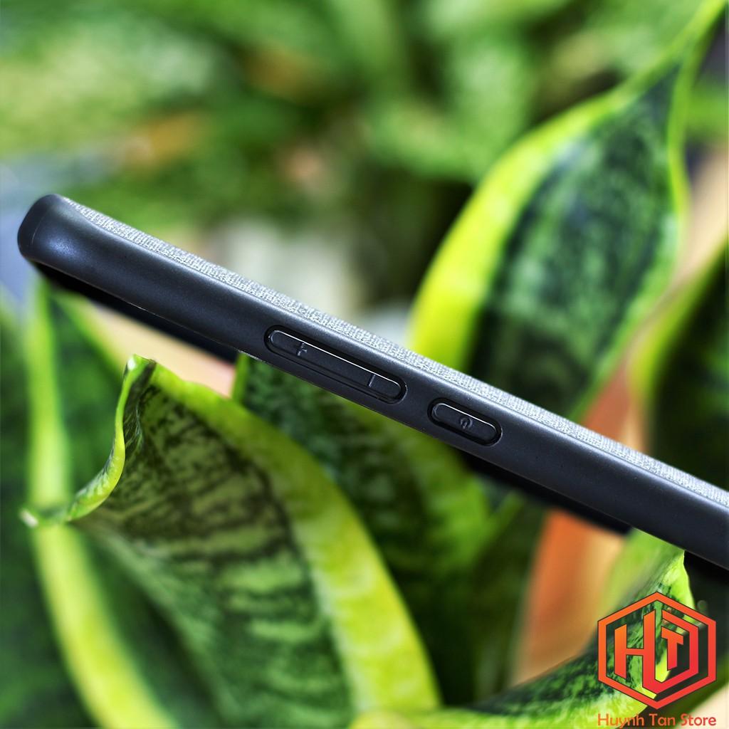 Ốp lưng Mi 10 Lite vân vải Jean chống bám vân tay cực tốt