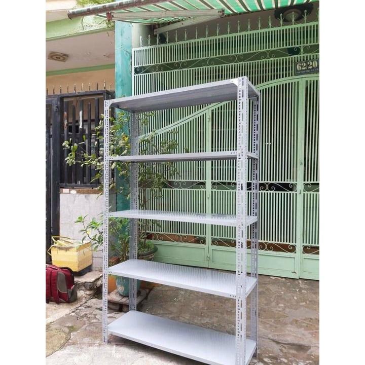 Kệ sắt 5 tầng Rộng 60cm X Dài 1m X Cao 2m ,kệ sắt kho hàng ,kệ để hàng hóa