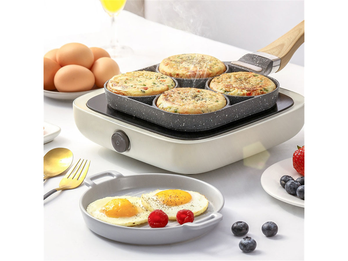 Nồi chiên bốn lỗ Chảo bánh kếp nhân trứng