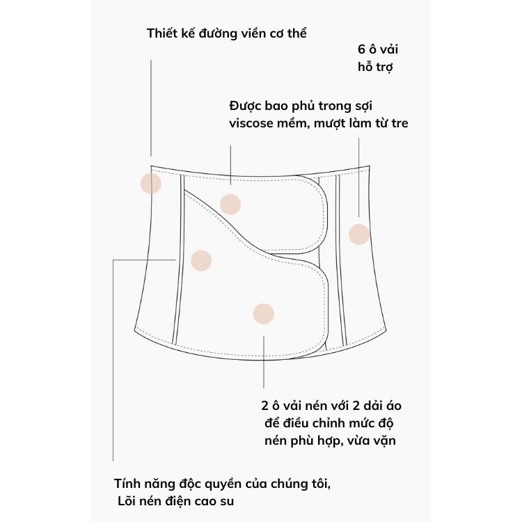 Đai nịt bụng, phục hồi sau sinh B.F.F Belly Wrap | Chất liệu Spandex cao cấp, Công nghệ nén độc quyền