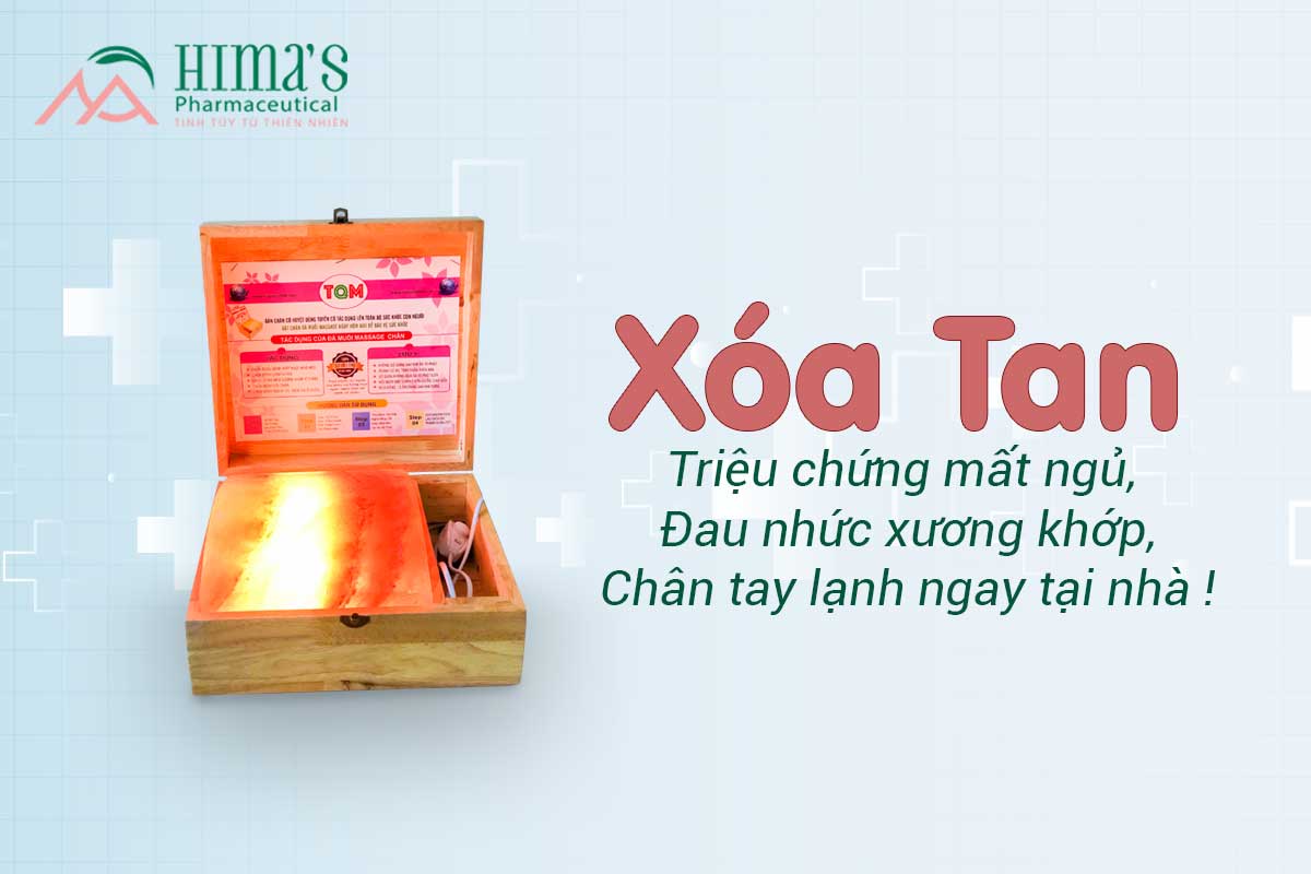 BÀN ĐẶT CHĂN ĐÁ MUỐI HIMALAYA HIMA`S HỖ TRỢ TÊ BÌ XƯƠNG KHỚP CHO MỌI GIA ĐÌNH