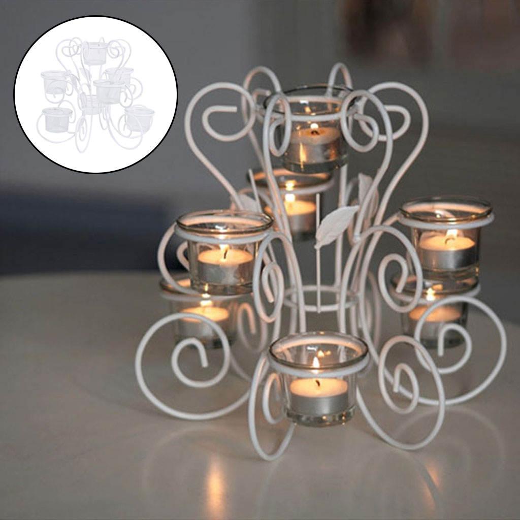 7-Candlestick Candle Holder for Party Home Wall Decoration Accessories