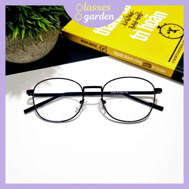 Gọng kính cận kim loại Unisex Glasses Garden 38k - Có lắp mắt theo yêu cầu