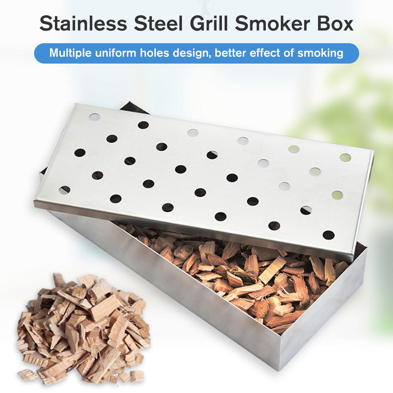 Máy Phát Điện Hộp Nướng BBQ Ngoài Trời Bằng Inox Cho Dăm Gỗ, Hộp Hút Thuốc Thịt Nướng
