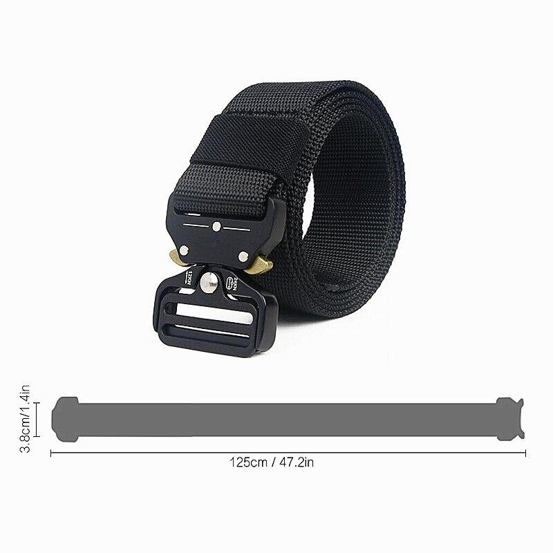 2020 New Men Tactical Belt Adjustable Heavy Duty Military Tactical Waist Belts With Metal Buckle Nylon Belt Hunting Accessories