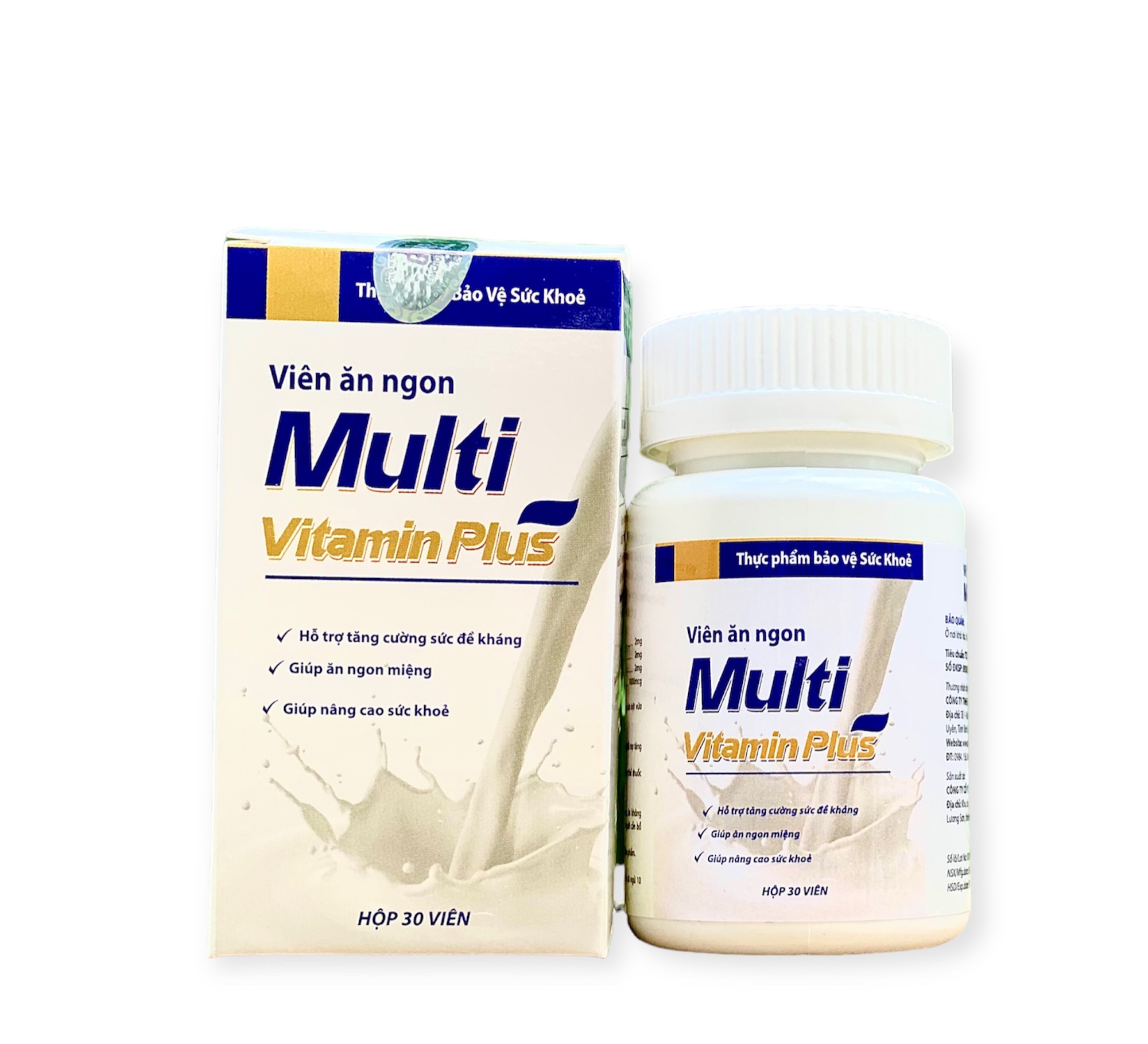 [ Combo 2 Hộp] Viên uống tăng cân Multi Vitamin Plus  30 Viên, Hỗ trợ cải thiện cân nặng