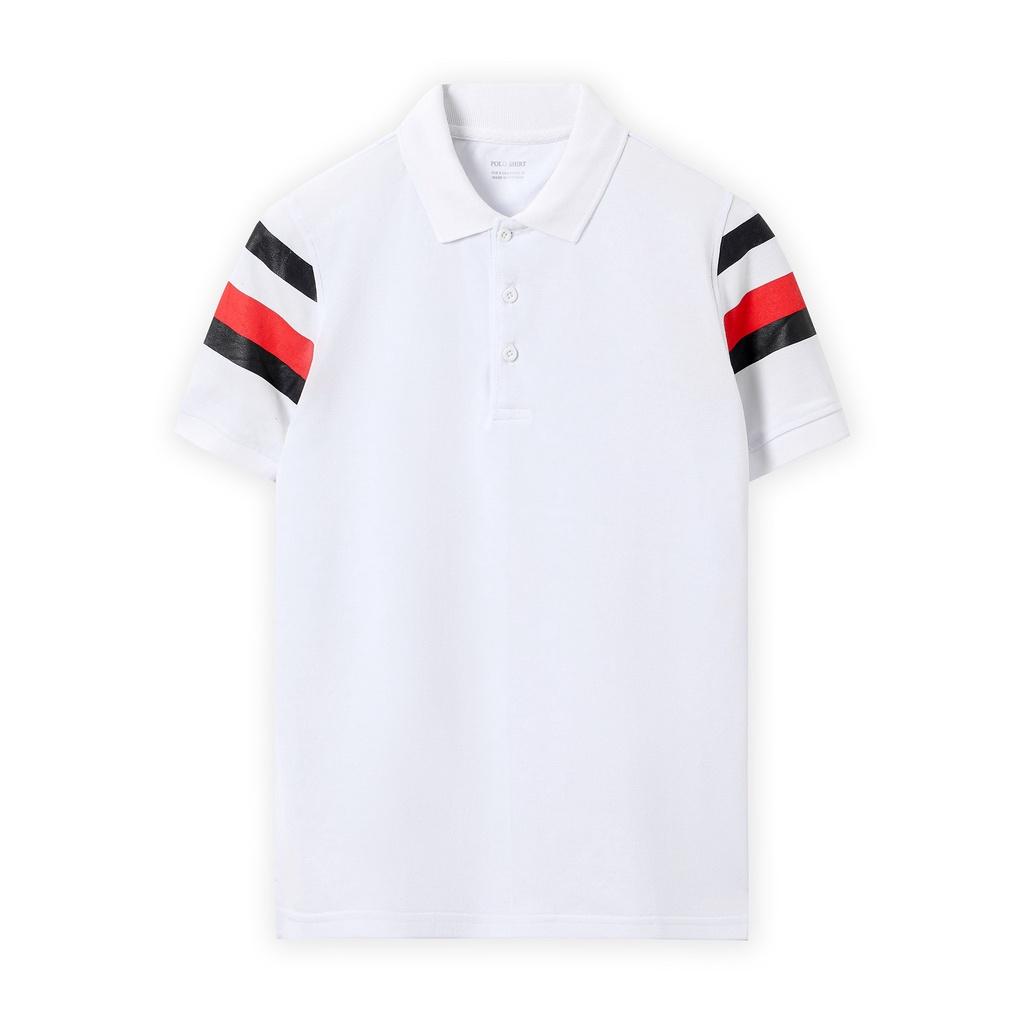 Áo thun polo nam POLOSHIRT đen phối 2 tay cổ bẻ tay ngắn lỡ PLS03 - Leo Vatino