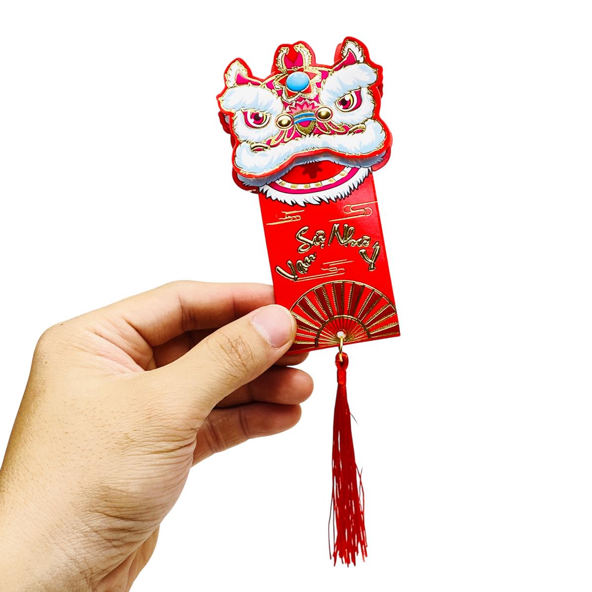 Bộ 6 Dây Treo Đầu Lân Trang Trí Tết - YD008