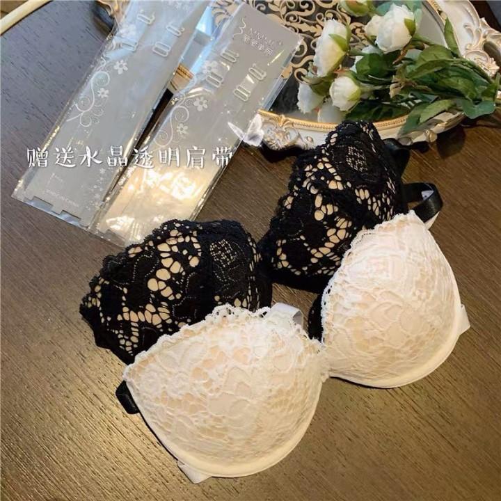 Áo cup ngực xinh xắn phủ họa tiết ren quyến rũ - bra có gọng, mút êm mềm có ma sát bám dính phù hợp phối áo sơ mi A096