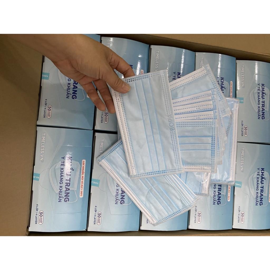 Khẩu Trang Y Tế Kháng Khuẩn 4 lớp - Lọc bụi, Lọc Mùi, Lọc Khí, Kháng Khuẩn, Bảo Vệ Đường Hô Hấp