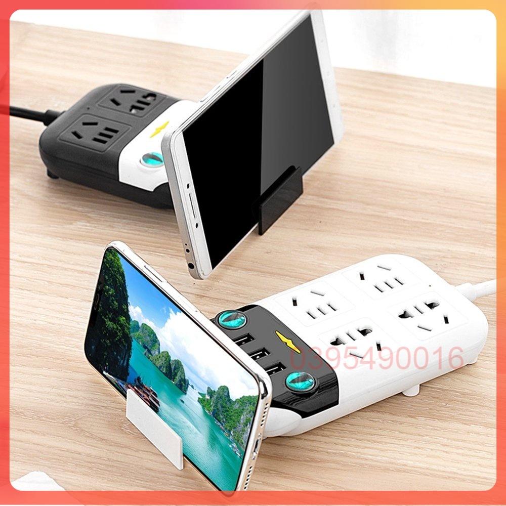 Ổ Cắm Điện Tai Mèo Thông Minh Đa Tính Năng Chống Giật Điện, Ổ Phích Điện Chống Cháy Nổ Chịu Được Công Suất Cao