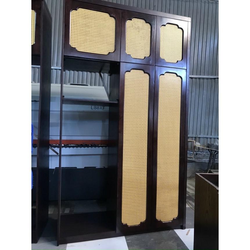Mành lưới nhựa giả mây mắt cáo màu VÀNG, màu TRẮNG CÓ VÂN bọc cảnh cửa, cánh tủ, đầu giường decor và trang trí
