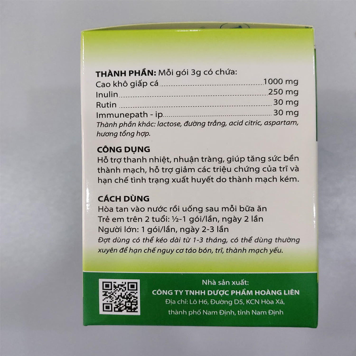 Cốm Giấp Cá Extra New Brand Thanh Nhiệt, Nhuận Trang, Giảm Các Triệu Chứng Của Trĩ, Táo Bón, Suy Giãn Tĩnh Mạch