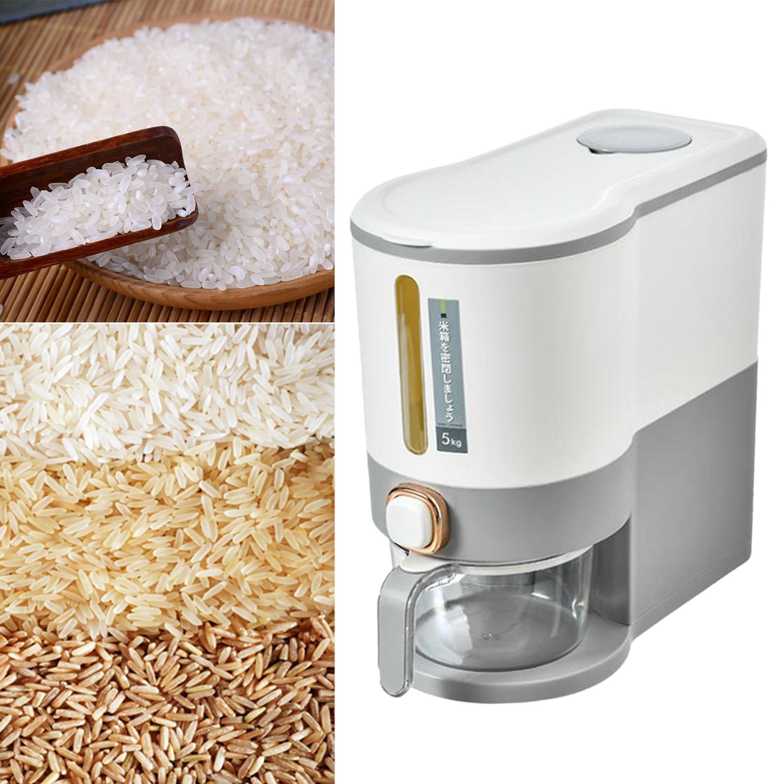 Queen Multifunctional Rice Dispenser Airtight Barrel Dust-Proof Storage for