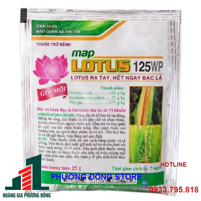 Thuốc trừ bệnh Map Lotus 125WP - gói 16g, gói 25g, gói 100g