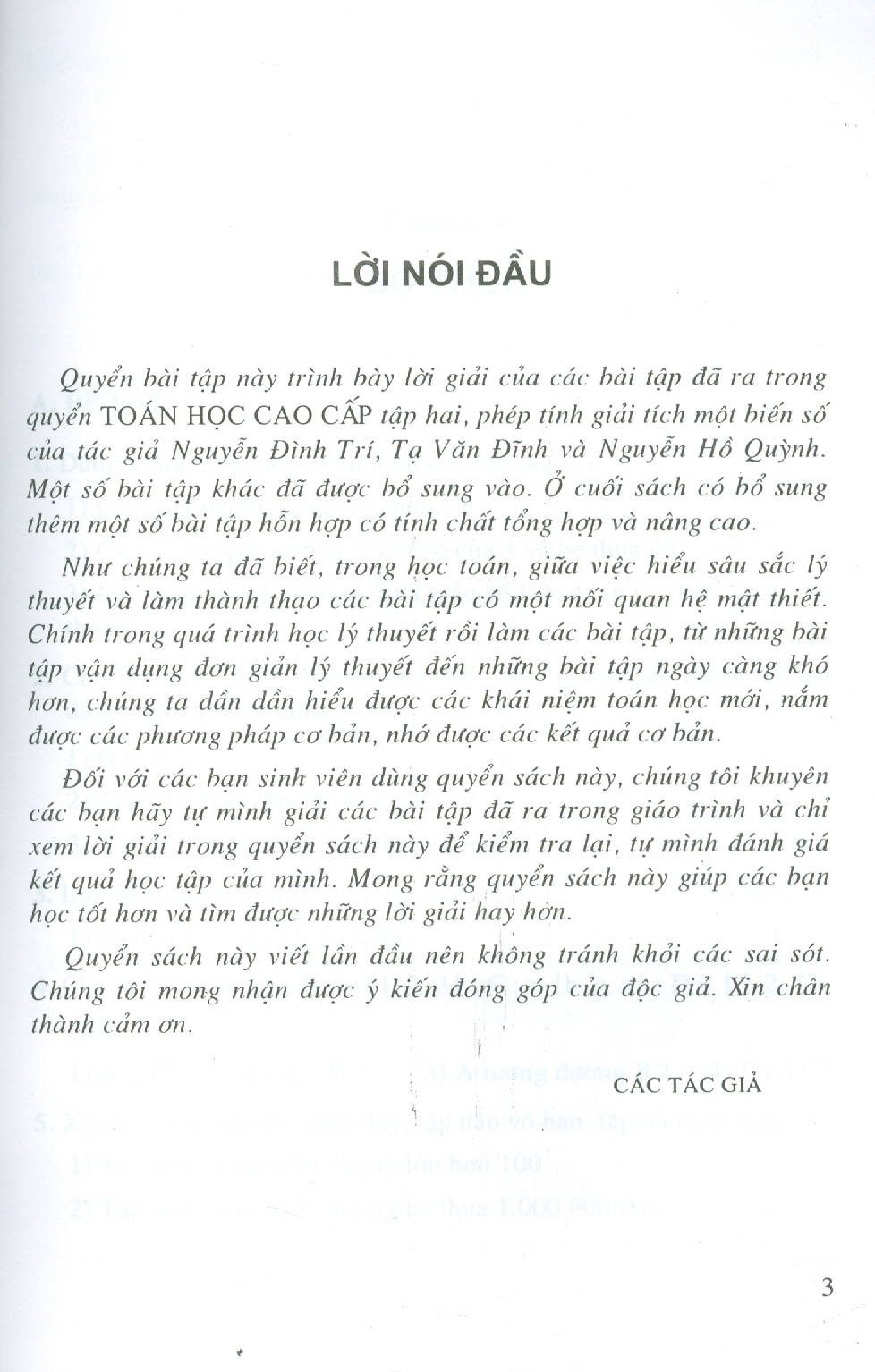 Combo Toán Cao Cấp, Tập 2: Phép Tính Giải Tích Một Biến Số (Giáo trình + Bài tập) (Tái bản năm 2023)