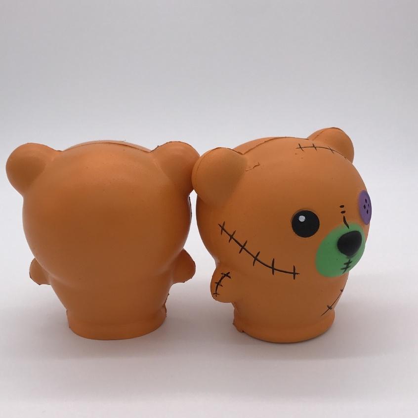 Squishy Lớn JUMBO Hình GẤU NGƯỜI NỘM mắt cúc áo Đồ Chơi Xốp Giảm Stress Hình mềm mịn dễ Thương đàn hồi Cho Bé