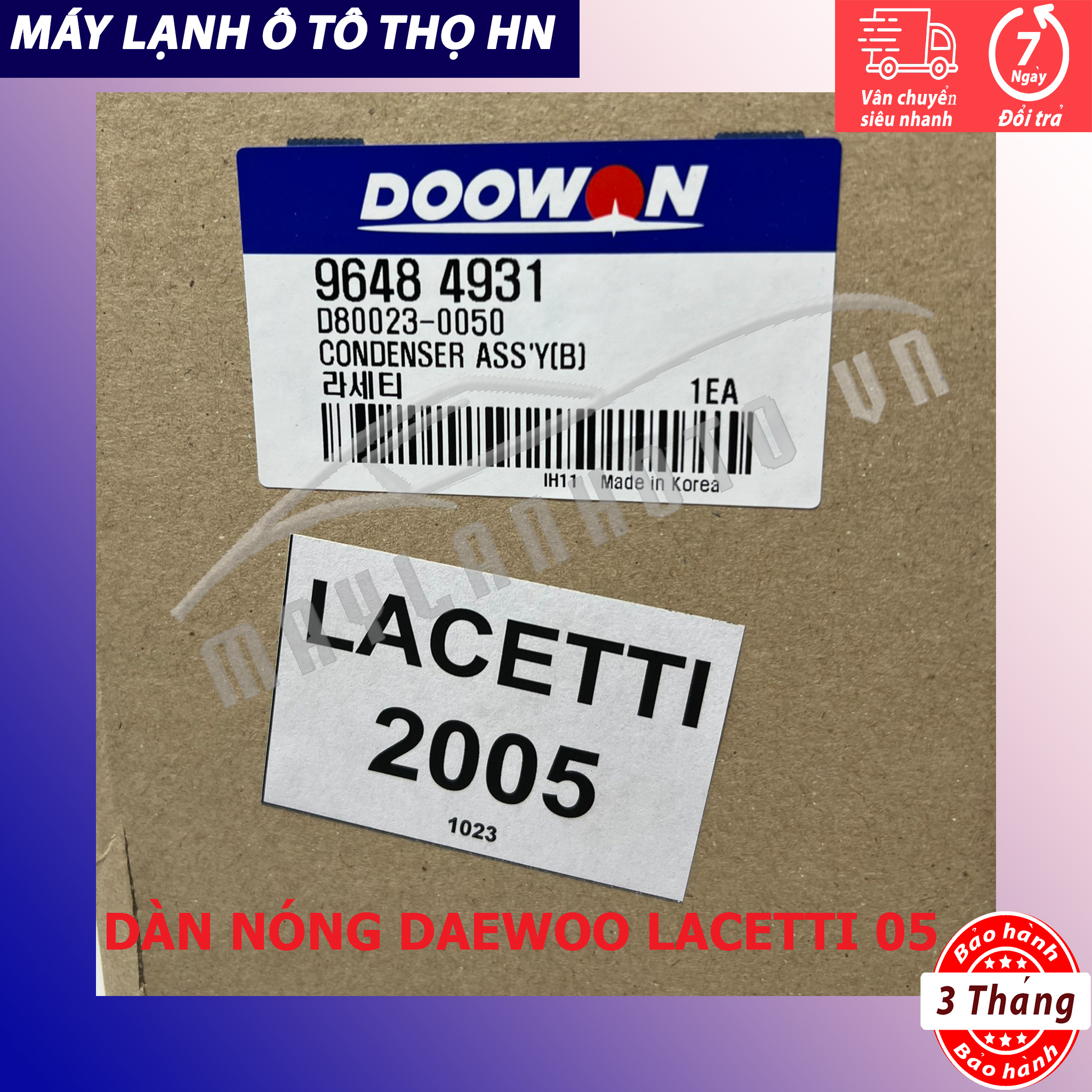 Dàn (giàn) nóng Daewoo Lacetti 2005 2006 2007 2008 2009 2010 hàng xịn Hàn Quốc (hàng nhập khẩu trực tiếp) 05 06 07 08 09 10