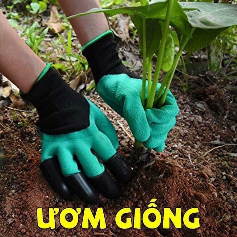Găng tay làm vườn chuyên dụng có móng vuốt - Dễ dàng đào xới đất - Co giãn đàn hồi rất êm ái dễ dàng vệ sinh