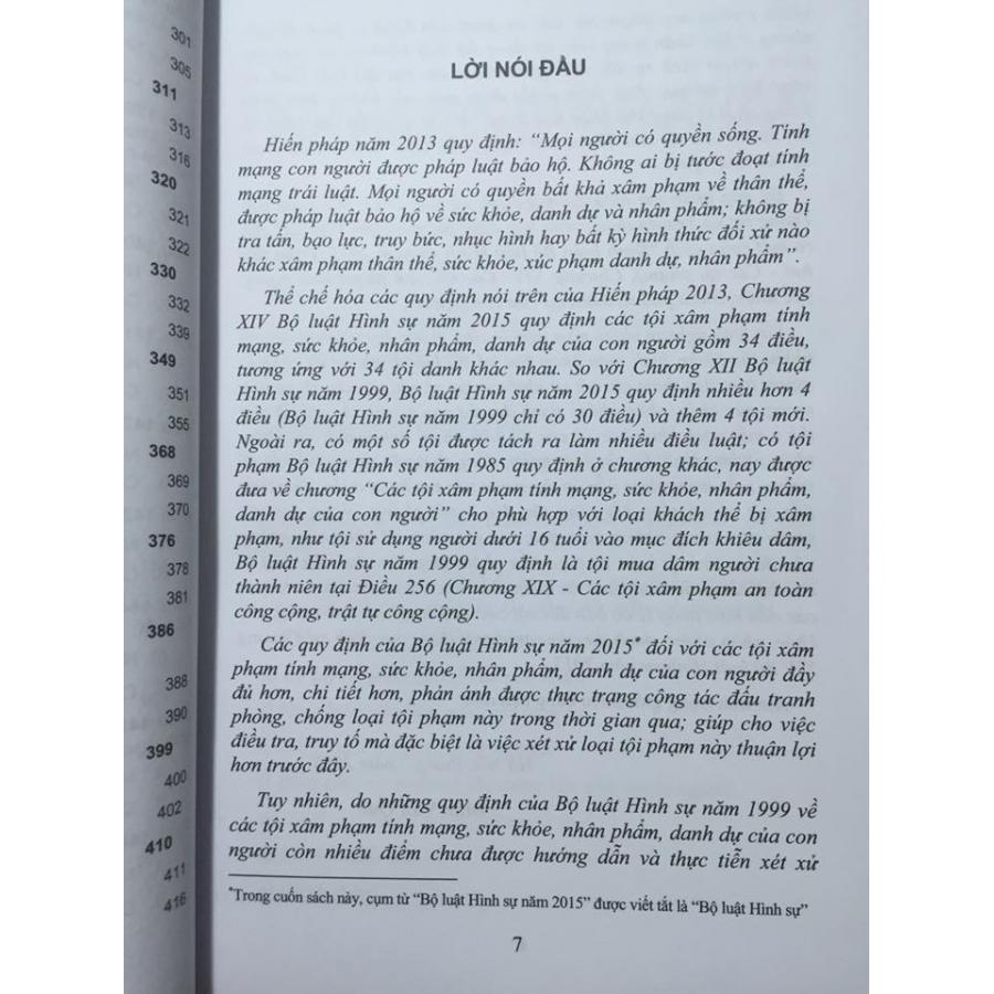 Bình luận Bộ Luật Hình Sự năm 2015 - Phần Các Tội Phạm