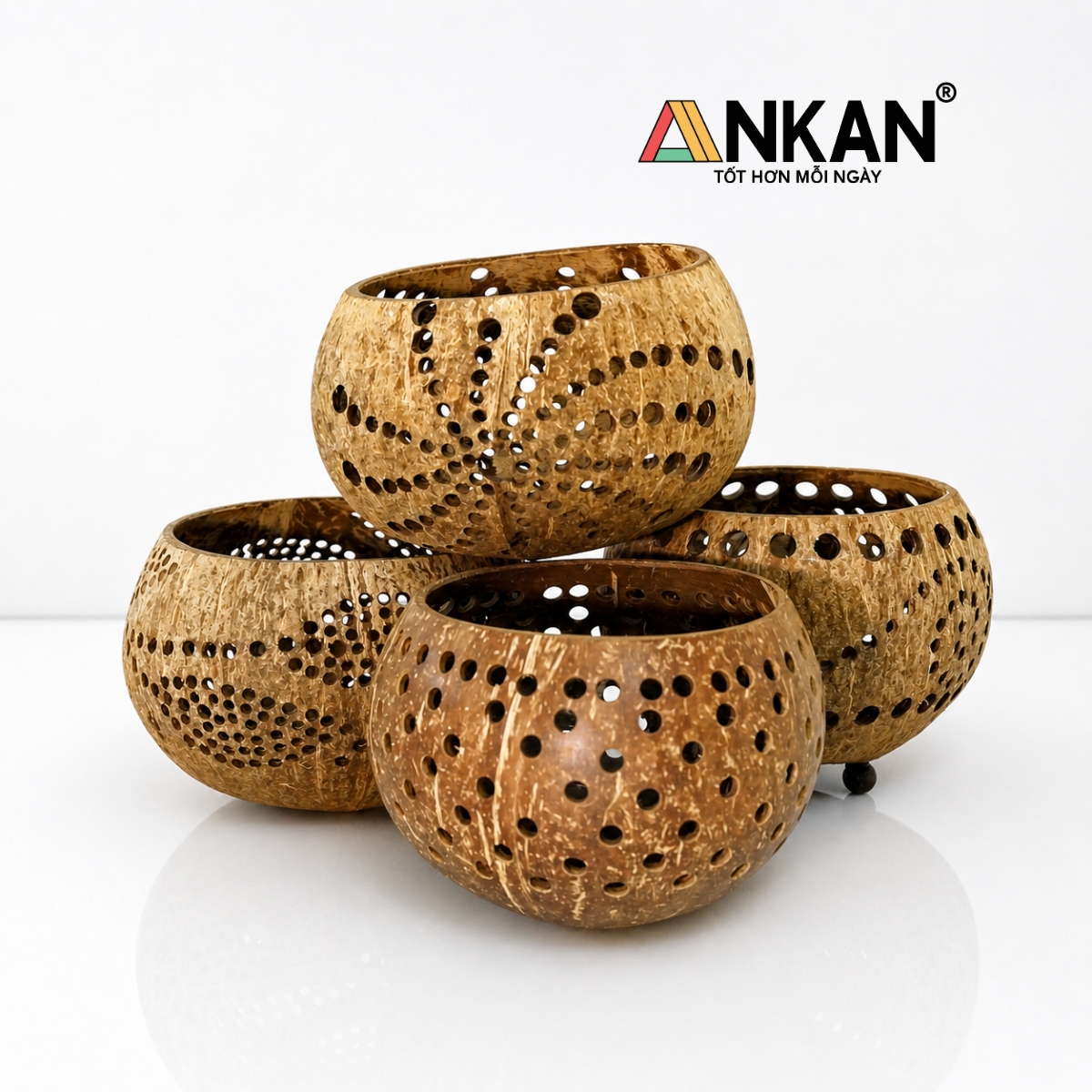 Đèn Nến Decor Hình Chiếc Lá ANKAN - Chân Nến Tealight Handmade Phong Cách Vintage Trang Trí Cafe, Spa, Homestay