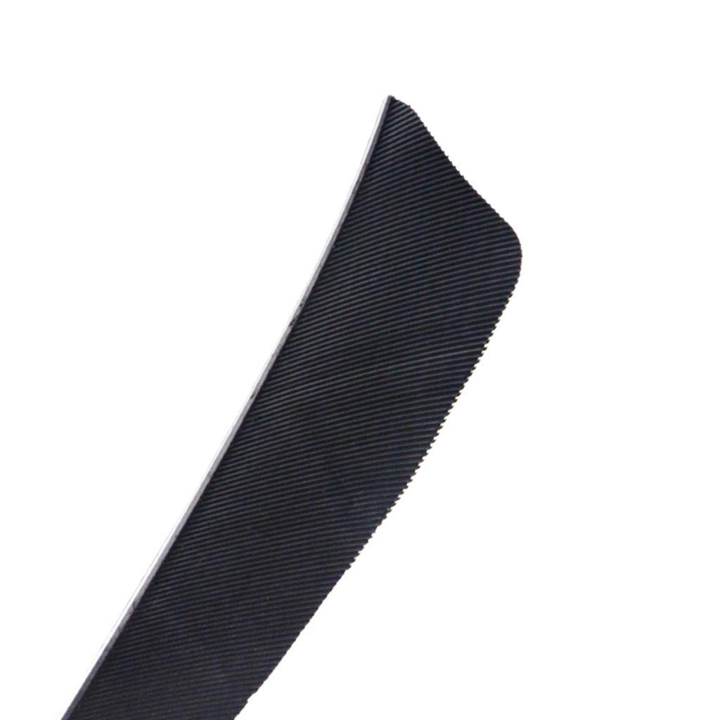 12Pcs Shield Shape Turkey Feather Arrow Archery Hunting Fletching For DIY Vanes