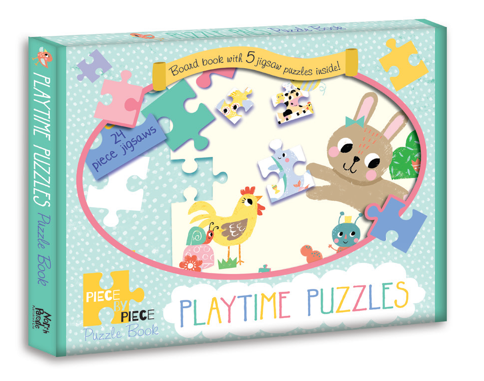 Sách xếp hình tương tác: Thế giới động vật - Playtime Puzzles (Jigsaw book)