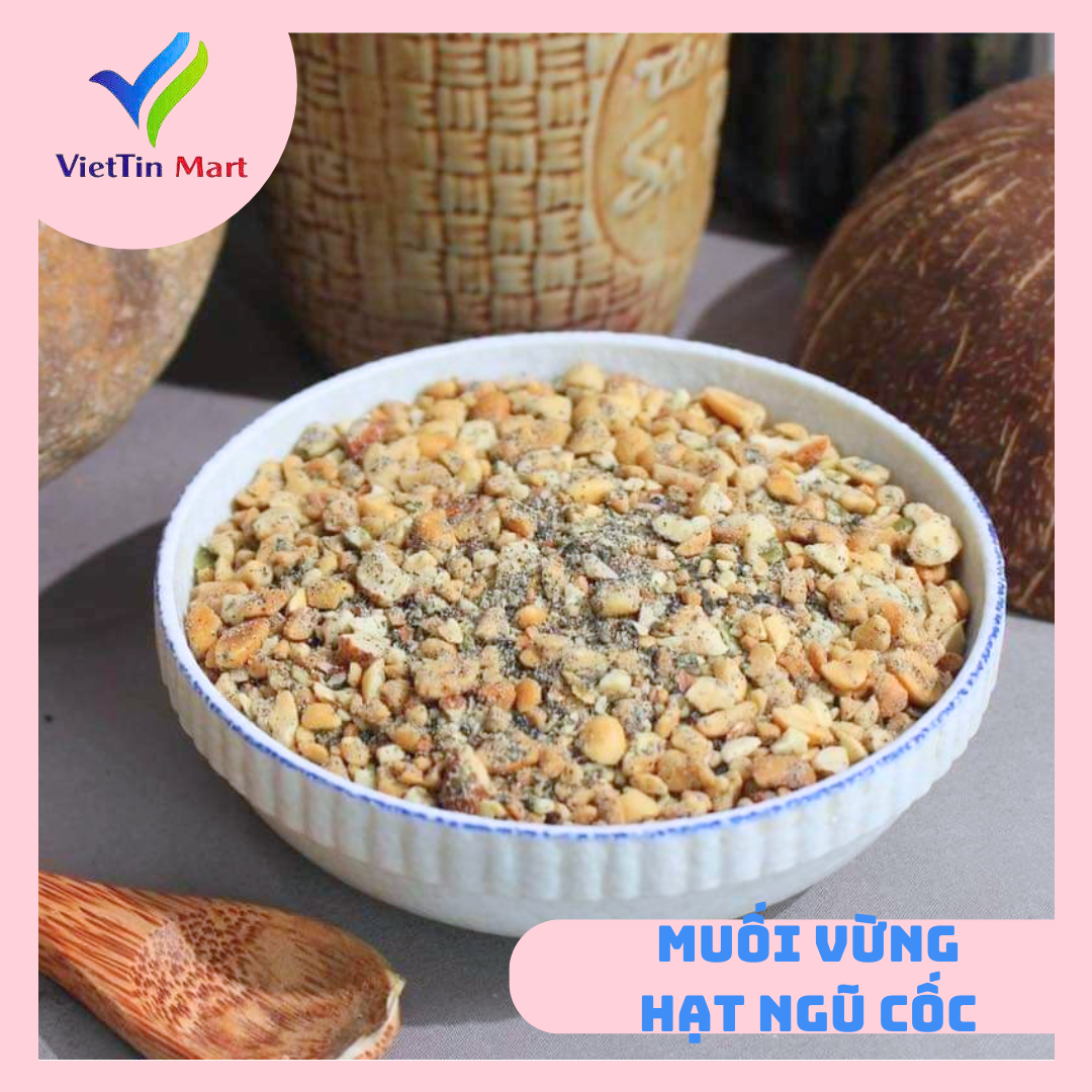 Muối Vừng Hạt Ngũ Cốc Dinh Dưỡng Hũ 500g VietTin Mart