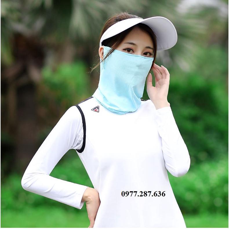 Khẩu trang golf nữ chống nắng tia UV thời trang mềm mại thoáng khí thấm hút mồ hôi KT003