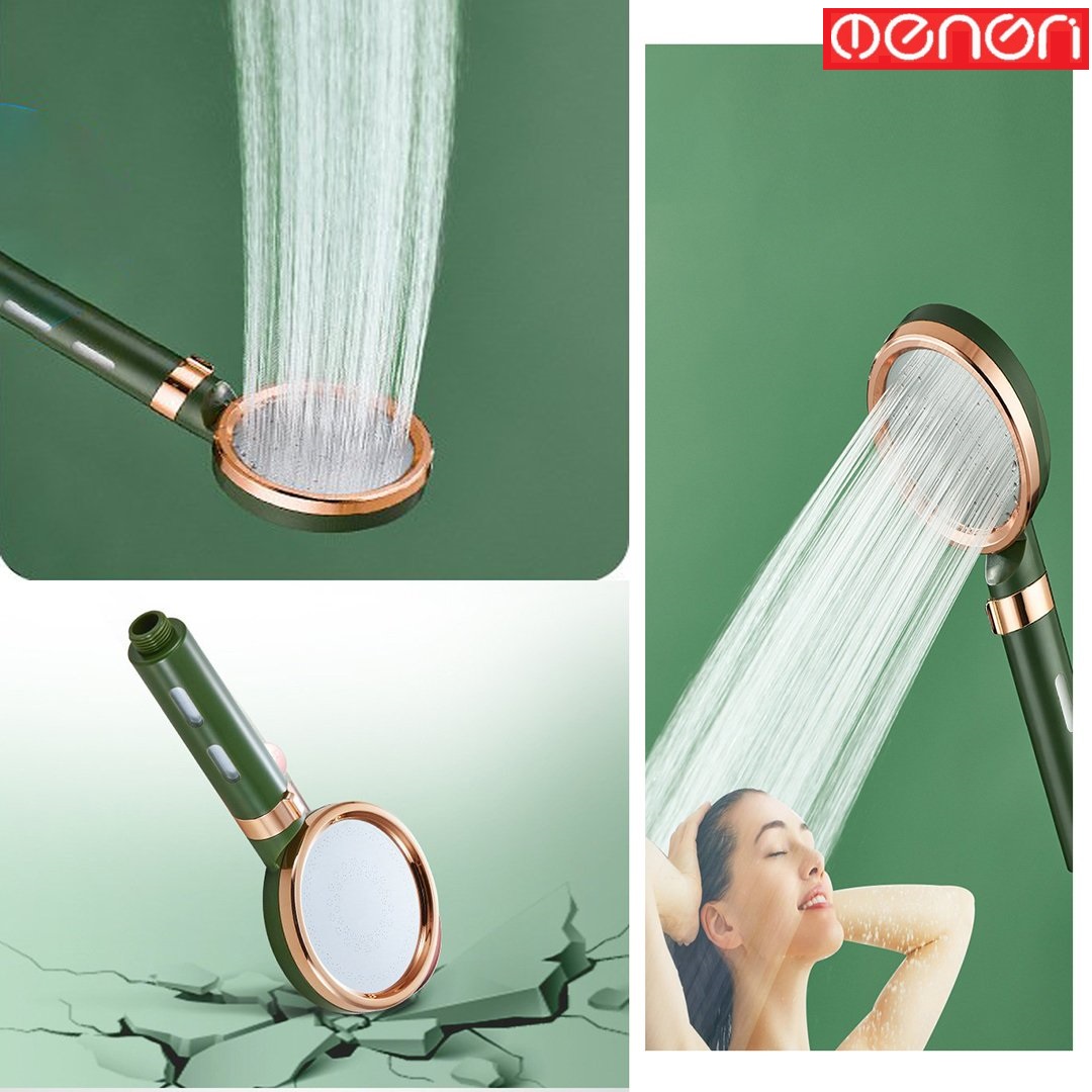 Bộ Bát Sen Tăng Áp Tích Hợp Bông Lọc Hoạt Tính Kèm Dây 1m5 - OENON