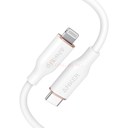 Cáp USB Type-C to iP Anker MFI PowerLine III Flow 0.9m A8662/1.8m A8663 - Hàng chính hãng