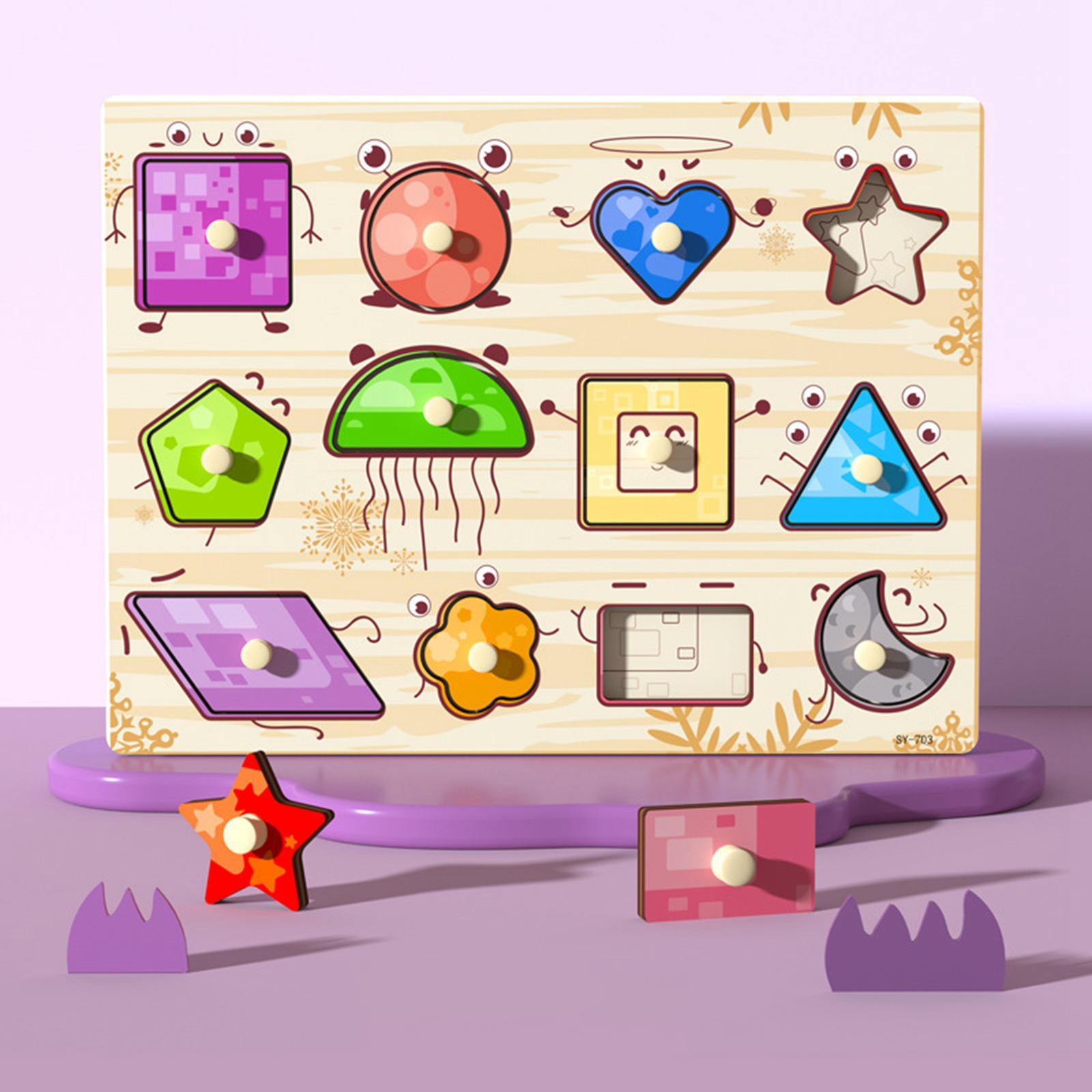 Wooden Jigsaw  Matching Game for Kids Children