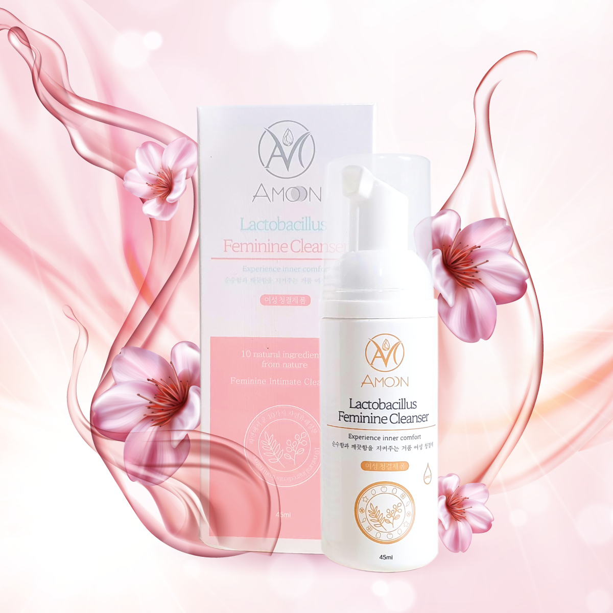 Dung dịch cân bằng lợi khuẩn (vệ sinh phụ khoa) Amoon Lactobacillus Feminine Cleanser