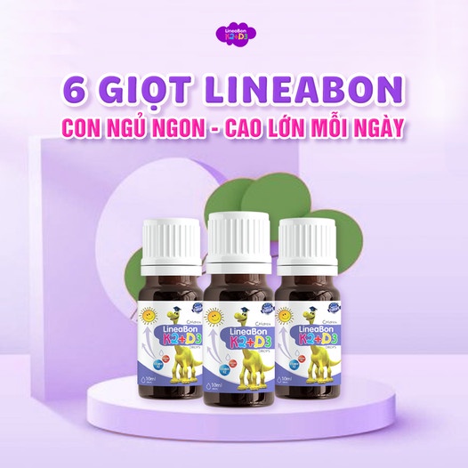 Combo 2 hộp LINEABON K2D3 - Hỗ trợ tăng chiều cao, hết còi xương cho trẻ sơ sinh - Sản phẩm từ Châu Âu - Công nghệ mới giúp hấp thu tối đa canxi tự nhiên