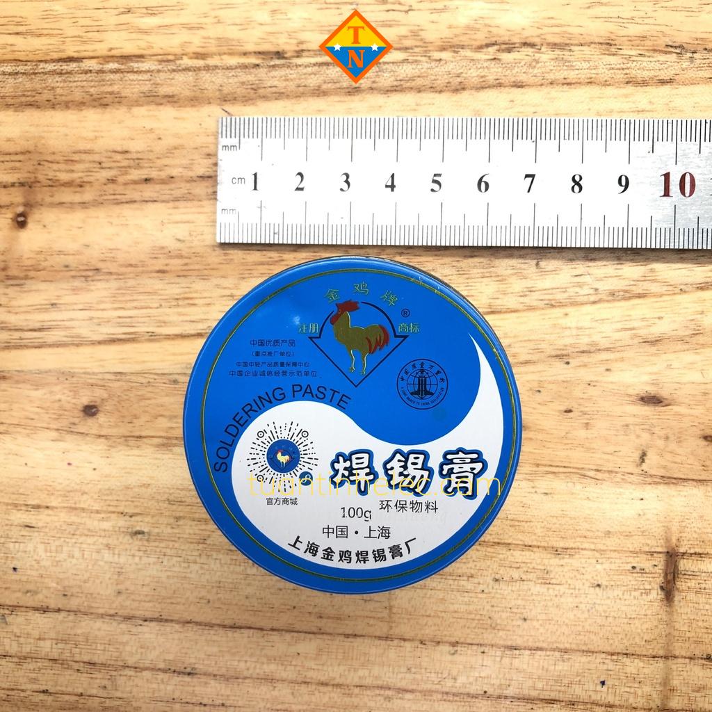 Mỡ hàn thiếc hỗ trợ hàn mạch Con Gà Vàng, lọ 100g