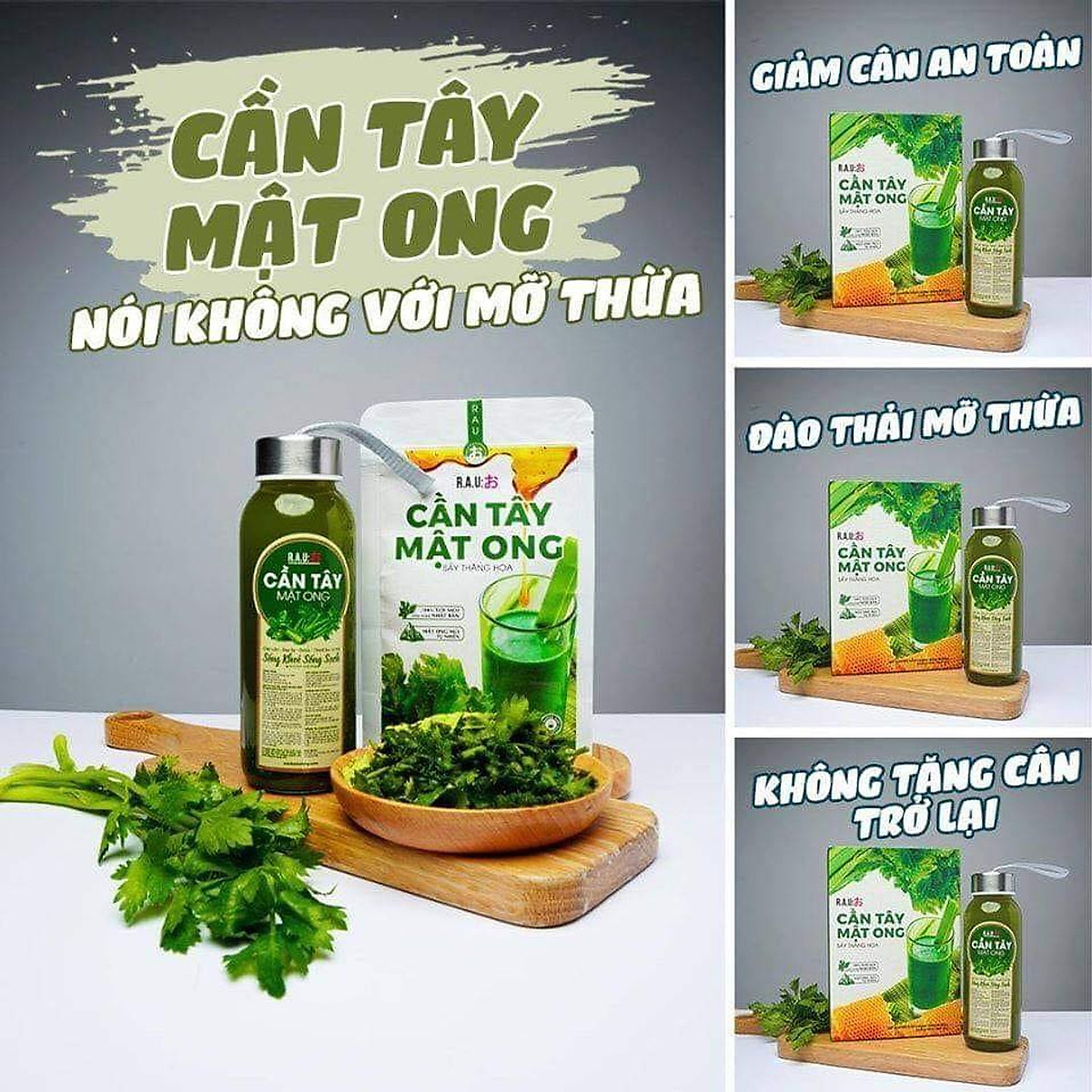 2 Hộp Cần Tây Mật Ong Motree Giúp Giảm Cân, Hết Mụn, Sáng Da, Đẹp Dáng, Đào Thải Mỡ Thừa, Thanh Lọc Cơ Thể