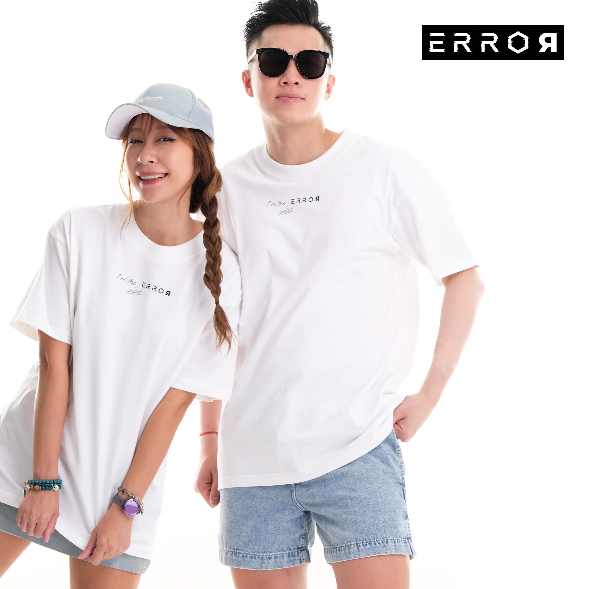 Áo Thun Oversize Nam Nữ Cặp Đôi Hello Local Brand Error Cotton Mỹ Tee Basic Màu Trắng Vải Trơn Không Xù Lông Thoải Mái