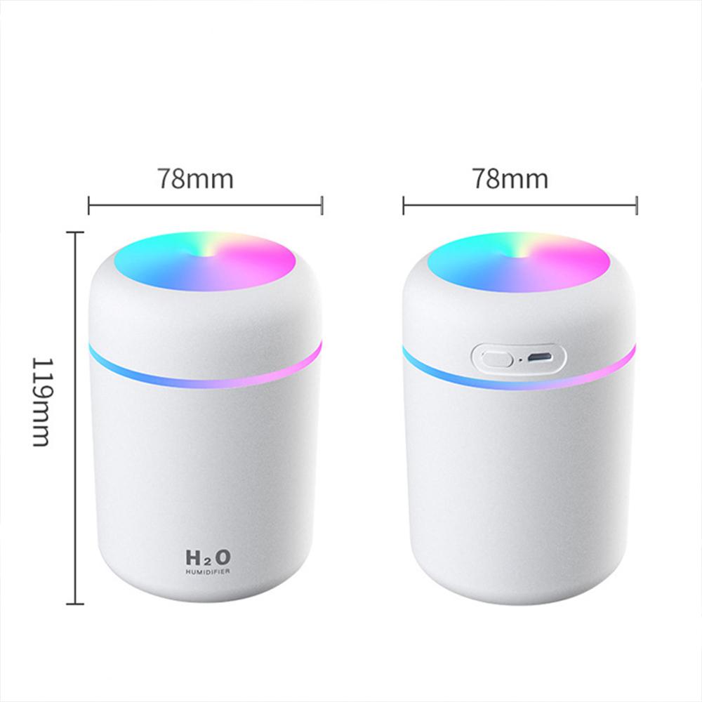 Máy Lọc Không Khí LED Máy Tạo Độ Ẩm Không Khí Máy Khuếch Tán Tinh Dầu Phun Sương Tạo Ẩm Không Khí Thơm Nước Hoa Nội Thất Ô Tô Nhiều Màu Sắc Cúp Máy Phun Sương Tạo Độ Ẩm