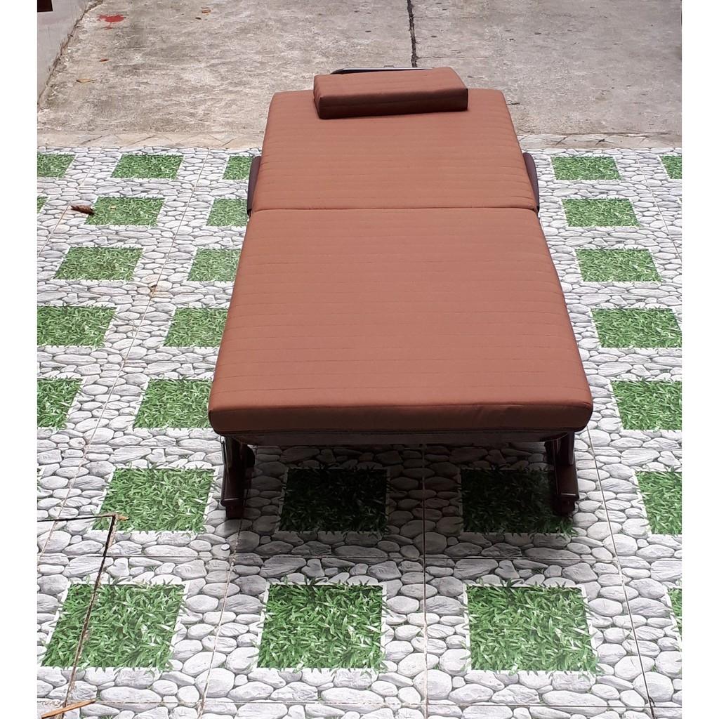 Giường gấp Hàn Quốc rộng 75cm khuyến mại ga, gối, túi phủ chống bụi